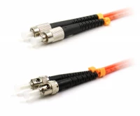 Патч-корд оптический LANMASTER, LSZH, дуплексный, ST/PC-FC/PC, MM 50/125, 10 м