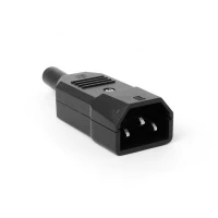 Вилка IEC 60320 C19, 16A, 250V, разборная, черная