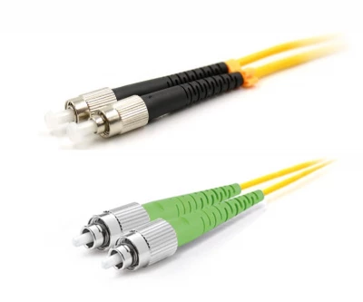 Патч-корд оптический LANMASTER, LSZH, дуплексный, ST/APC-FC/UPC, SM OS2, 2.0 м
