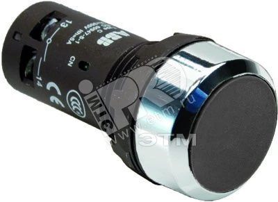 Кнопка CP2-30B-01 черная с фиксацией 1HЗ