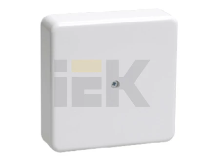 Коробка КМ41212-01 распаячная для о/п 75х75х20 мм белая (6 клемм 6мм2)