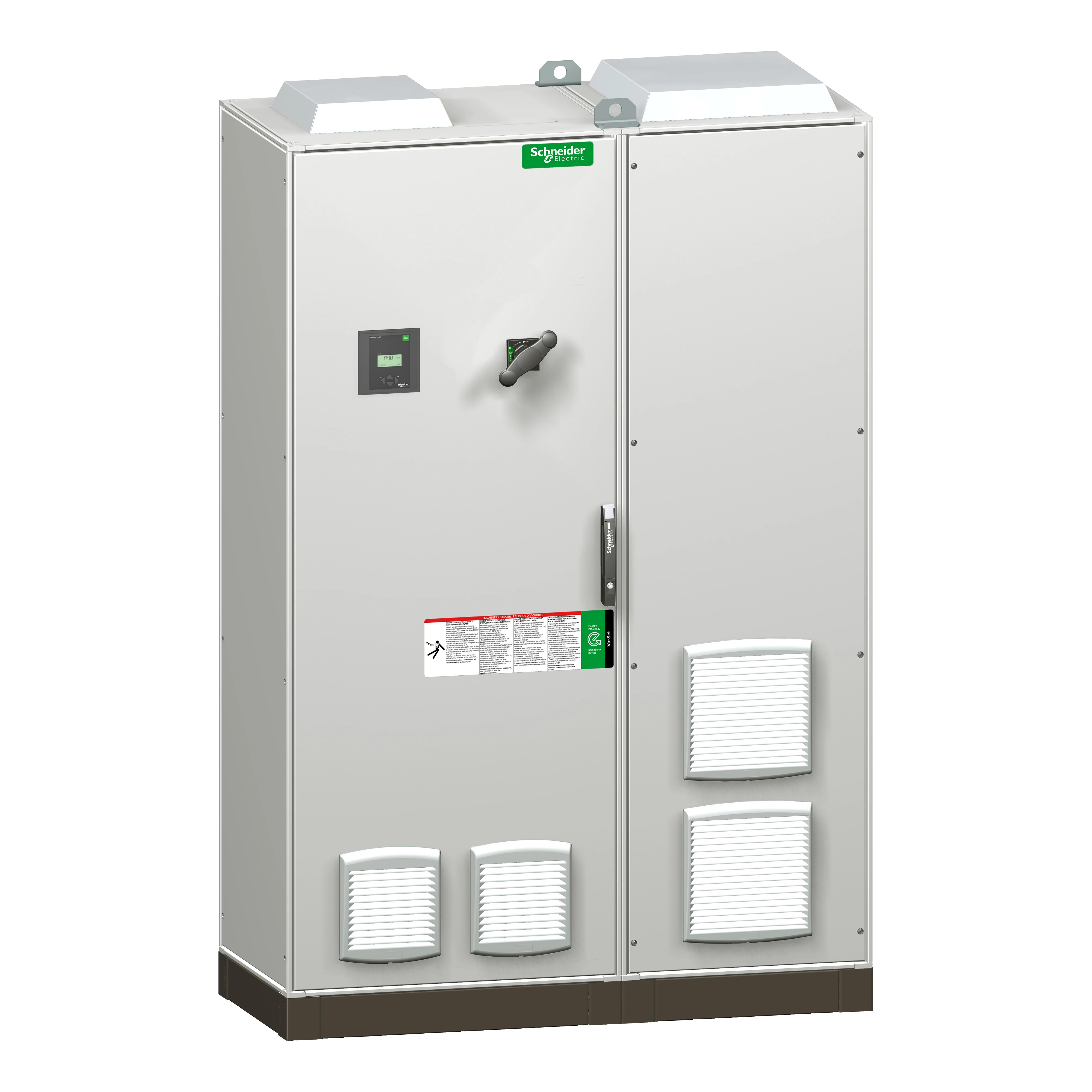 УКРМ VarSet 450 кВАр 400В для загрязненной сети DR3,8 с авт. выкл., ввод сверху