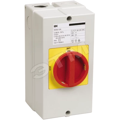 Переключатель кулачковый ПКП10-13 /K 10А "откл-вкл" 3Р/400В IP54 ИЭК