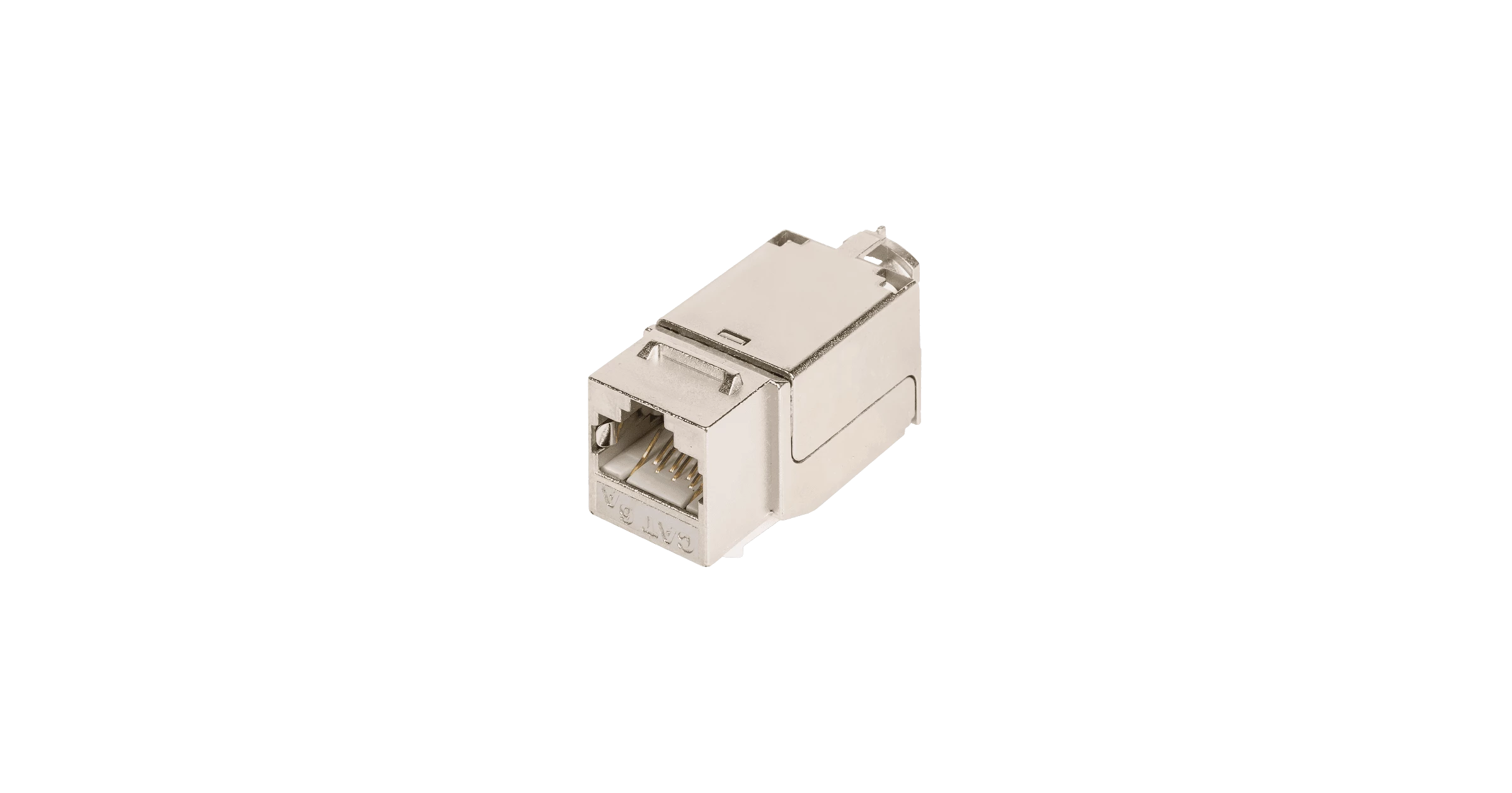 Модуль-вставка NIKOMAX типа Keystone, Кат.6a (Класс Ea), 500МГц, RJ45/8P8C, FT-TOOL/110/KRONE, T568A/B, полный экран, металлик - гарантия: 5 лет расширенная / 25 лет системная