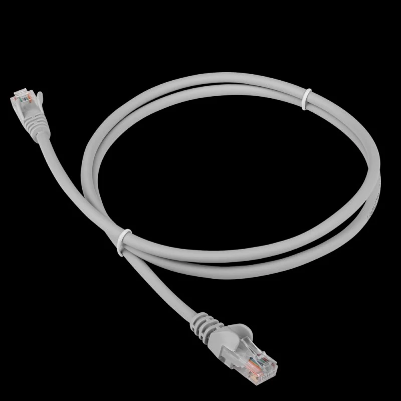 Патч-корд LANMASTER LSZH UTP кат.5e, 1.0 м, серый