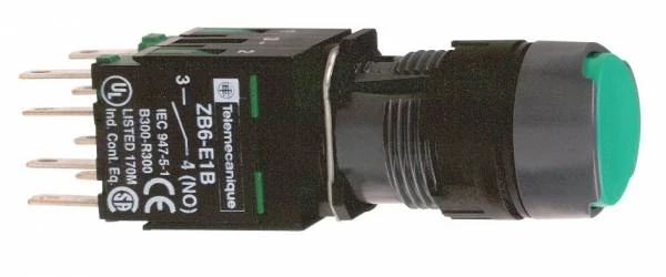 КНОПКА 16ММ ЗЕЛЕНАЯ С ВОЗВРАТОМ XB6AA35B