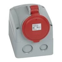 Розетка накладная Legrand 32 А - 3К+H+З - 380 В - IP 44