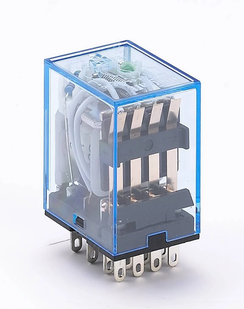 Промежуточное реле 4 контакта с индикацией LED 3А 12В DC ПР-1
