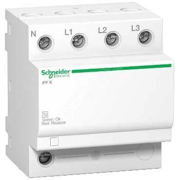 Ограничитель перенапряжений импульсный УЗИП T2 iPF K 40 40kA 340В 3П+N Schneider Electric A9L15688