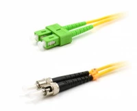 Патч-корд оптический LANMASTER, LSZH, дуплексный, SC/APC-ST/UPC, SM OS2, 1.0 м