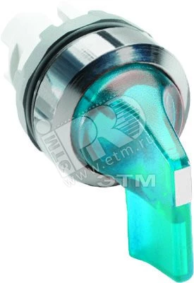 Переключатель M3SS4-21L (длинная ручка) синий 3-хпозиционный с п одсветкой (только корпус) с фиксацией