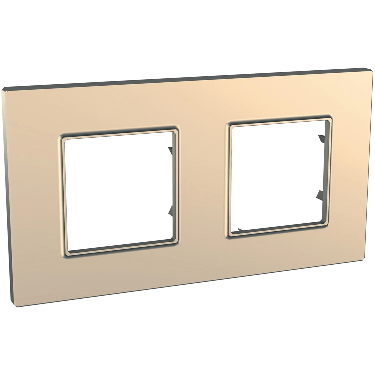 РАМКА UNICA QUADRO 2 МЕСТА МЕДЬ