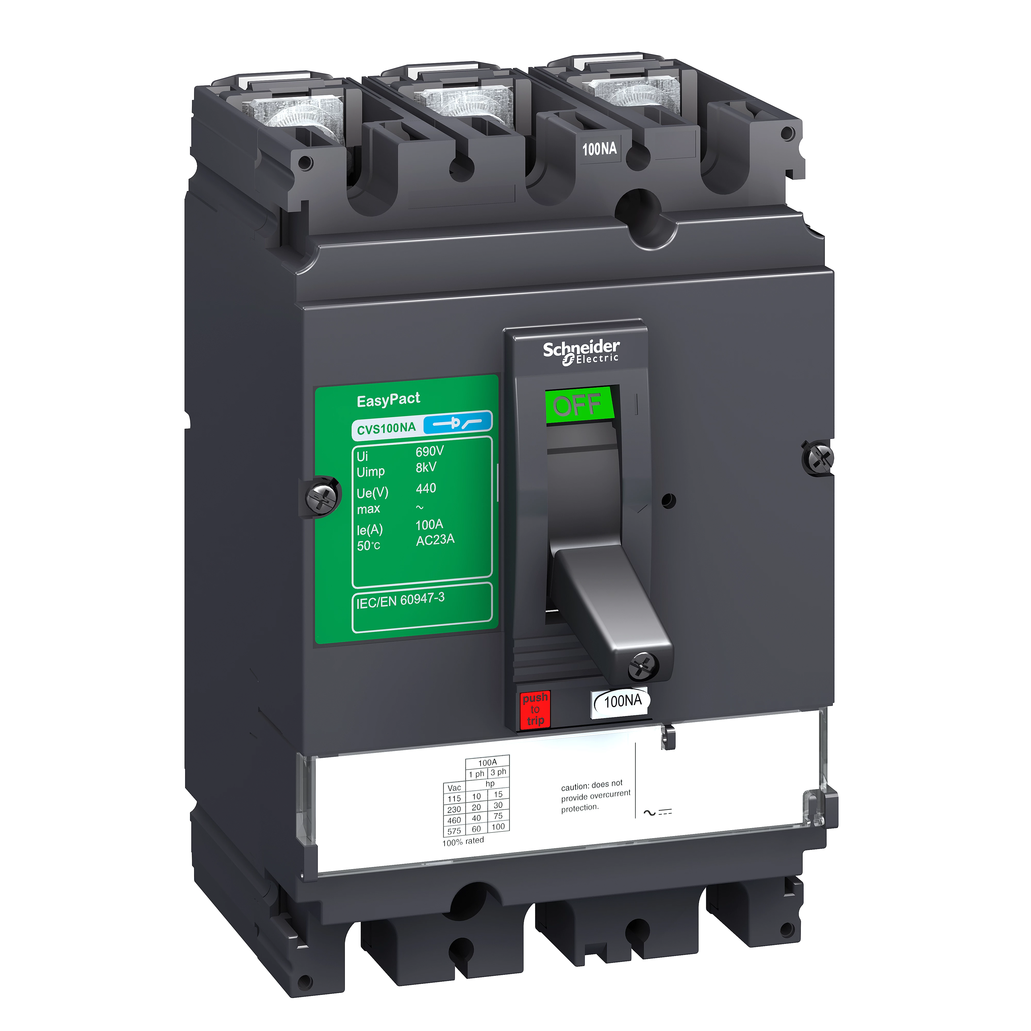 ВЫКЛ.-РАЗЪЕД. EasyPact CVS 100NA 3P 100A