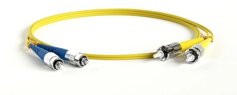 Патч-корд волоконно-оптический (шнур) SM 9/125 (OS2), ST/UPC-FC/UPC, 2.0 мм, duplex, LSZH, 2 м Hyperline