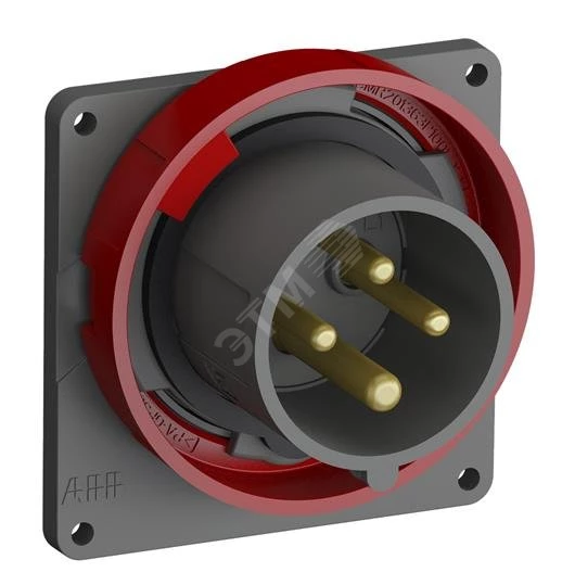 Вилка с прямым фланцем Easy&Safe 316EBU6W,16A,3P+E,IP67,6ч
