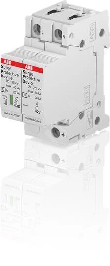Ограничитель импульсных перенапряжений УЗИП OVR T2 1N 40-275s P QS ABB 2CTB815704R1400