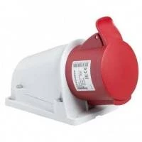 Розетка накладная настенная 16А 3P+H+З 380V IP44
