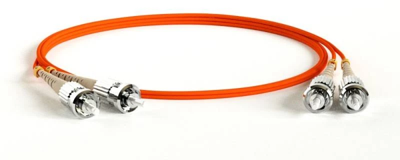 Патч-корд волоконно-оптический (шнур) MM 62.5/125, ST-ST, 2.0 мм, duplex, LSZH, 1 м Hyperline