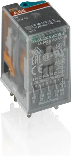Реле CR-M220DC4L 220B DC 4ПК (6A), СИД индикация
