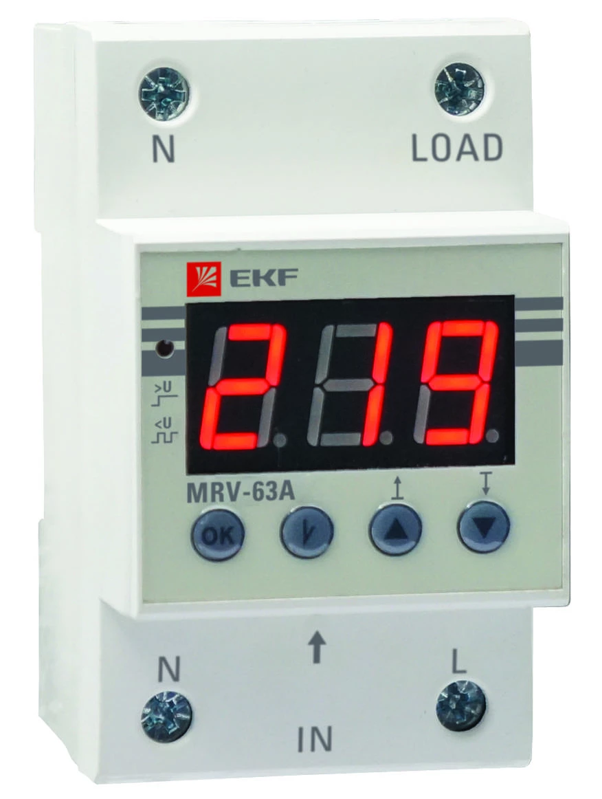 Реле напряжения с дисплеем MRV 63A EKF PROxima