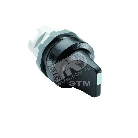 Переключатель M3SS2-20B (короткая ручка) черный 3-х позиционный без подсветки (только корпус) с возвратом в среднее положение