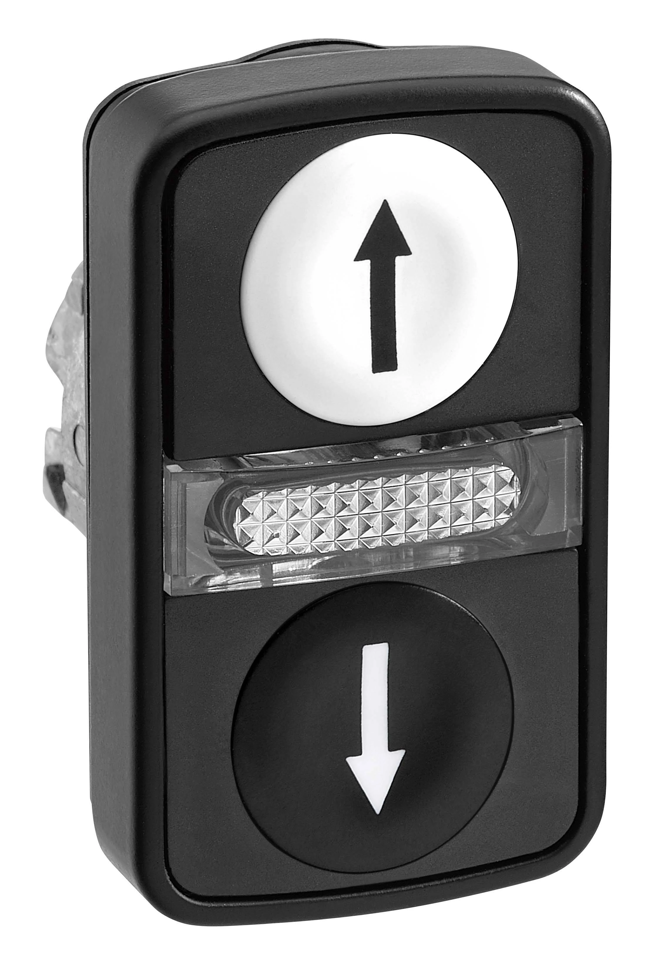 ГОЛОВКА КНОПКИ ДВОЙНАЯ С МАРКИРОВК + LED ZB4BW7A17247