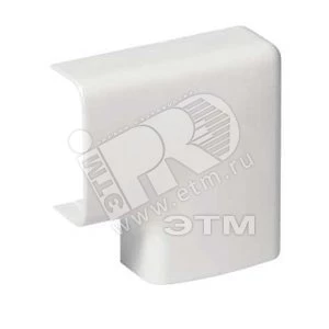 УГОЛ ПЛОСКИЙ 18X20 OL MINI ПЛАСТИК БЕЛЫЙ