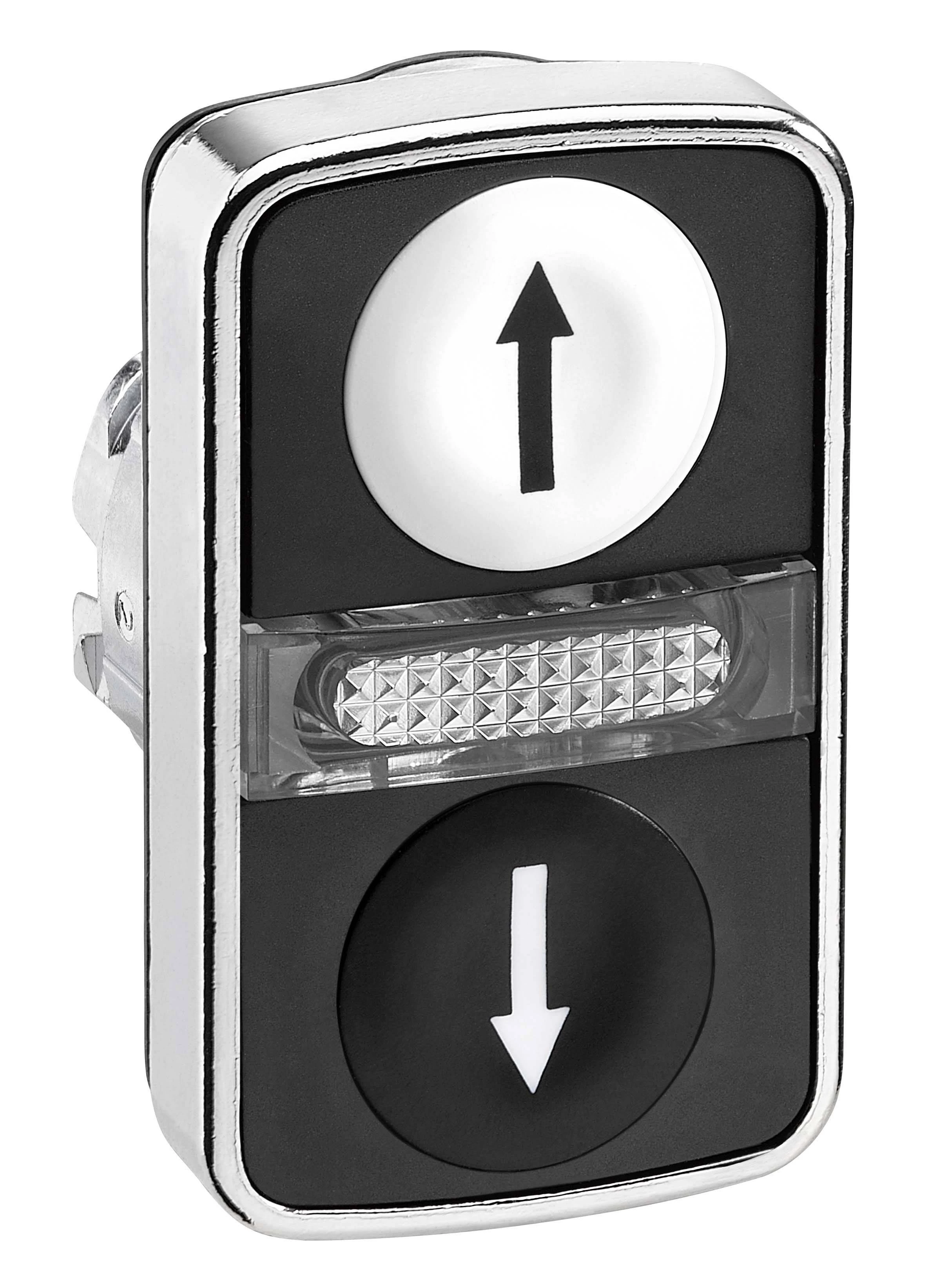 ГОЛОВКА КНОПКИ ДВОЙНАЯ С МАРКИРОВК + LED ZB4BW7A1724