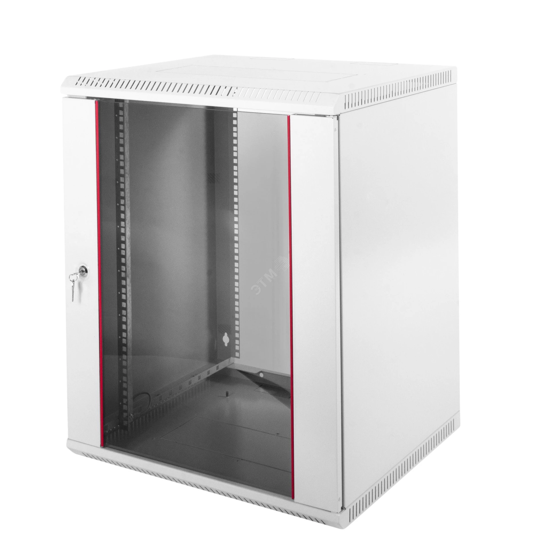 Шкаф телекоммуникационный настенный разборный 12U (600 × 650) дверь стекло