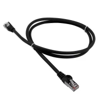 Патч-корд LANMASTER LSZH FTP кат.5e, 5.0 м, черный