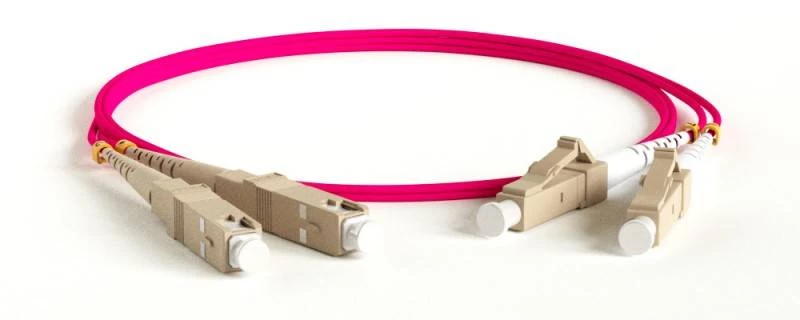 Патч-корд волоконно-оптический (шнур) MM 50/125(OM4), LC-SC, duplex, 10G, LSZH, 5 м Hyperline