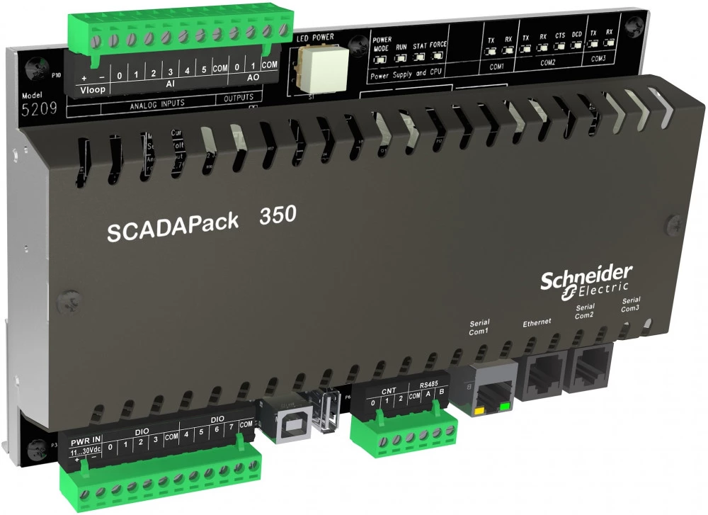 SCADAPack 350 RTU,3 газ&жид поток,Ladders,2 A/O