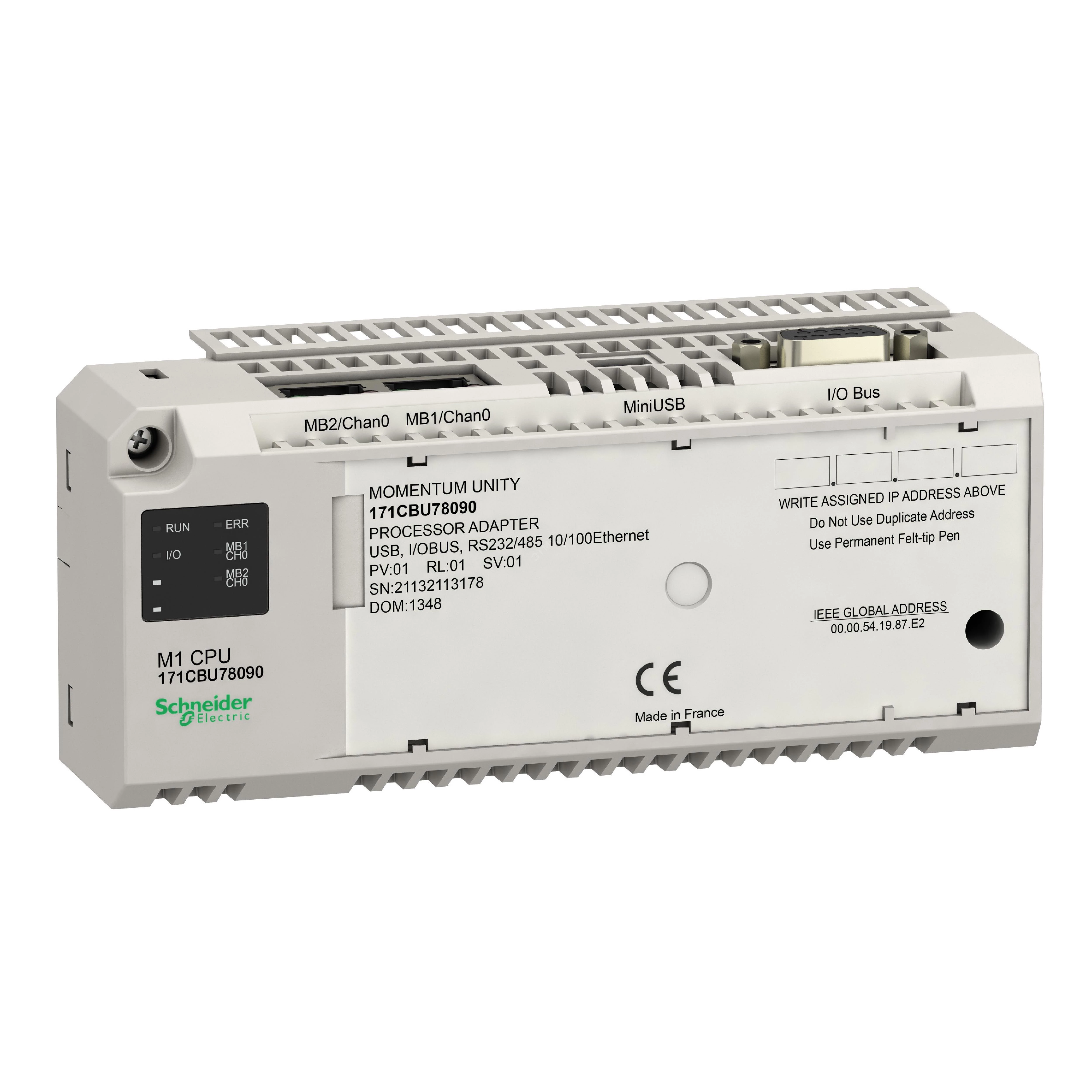 Процессор Momentum Unity M1 (Serial 232/485, Serial 485, USB, IO Bus, RTC)