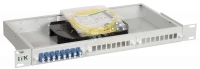 ITK 1U кросс укомплектованный: LC (duplex) 4шт; (OS2)