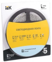 Светодиодная лента LED 5м блистер LSR-3528W-WW120-9,6-IP20-12V IEK