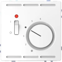 D-Life ТЕРМОРЕГУЛЯТОР с центр. пл. с выкл.230В, БЕЛ. ЛОТОС, SD