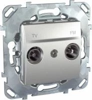 TV/FM РОЗЕТКА ОДИНОЧНАЯ АЛЮМ