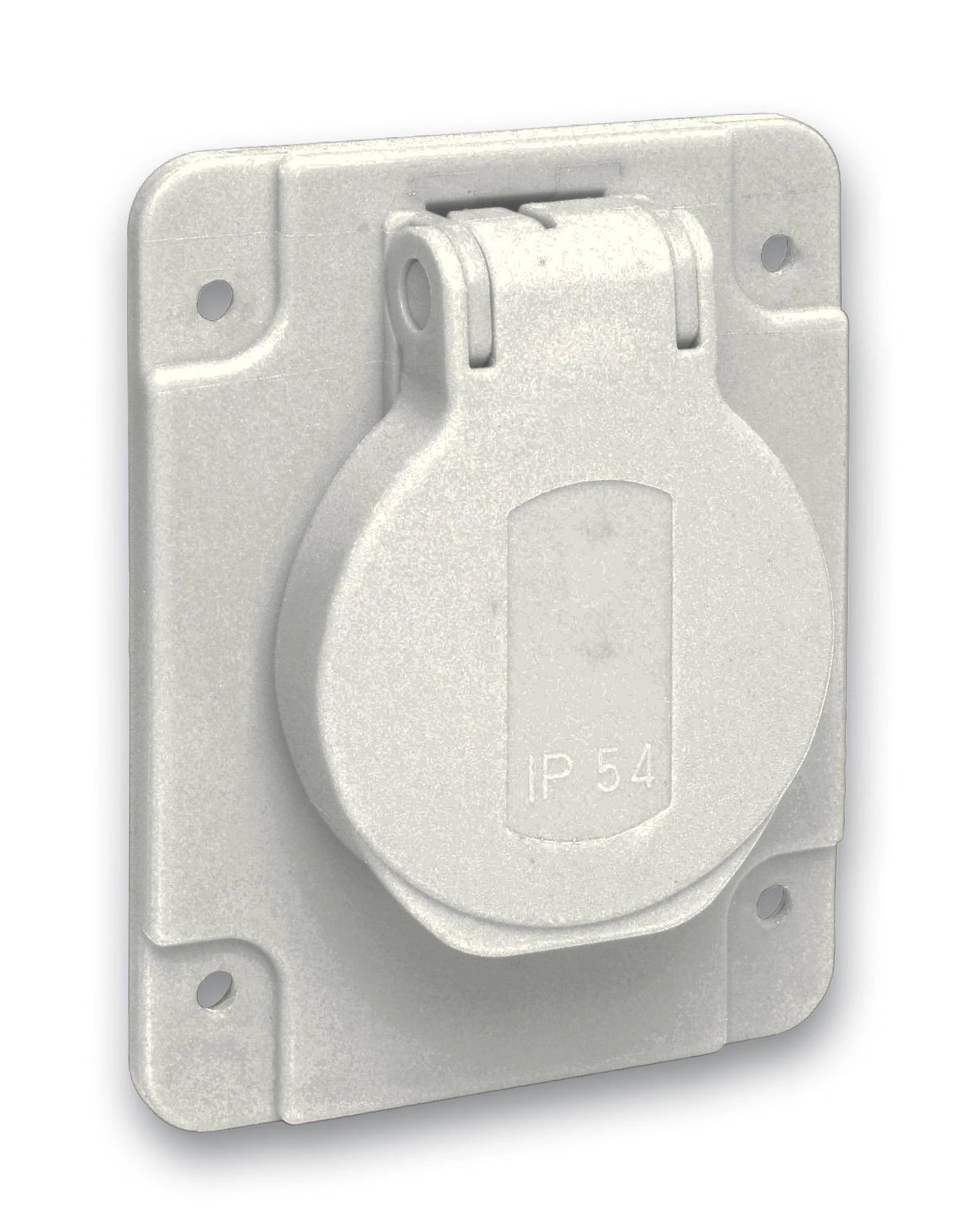 РОЗЕТКА СЕРАЯ 10/16A 65Х85ММ IP54 ВИНТЫ СЗАДИ