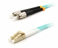 Патч-корд оптический LANMASTER, дуплексный, LC/PC-FC/PC, OM3, LSZH, 0.5 м