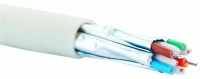 Кабель категории 6A, U/FTP, 500 МГц, LSZH, 23 AWG, 4 пары, внутренней прокладки, белый, катушка 500 м