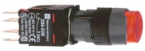 КНОПКА 16ММ КРАСНАЯ С ПОДСВЕТКОЙ XB6AE4B5B