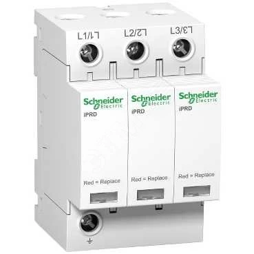 Ограничитель импульсных перенапряжений УЗИП Т2 iPRD 20 20kA 350В 3П Schneider Electric A9L20300