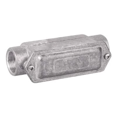 Коробка протяжная алюминиевая, 2 ввода 180°, М32х1,5 ,IP55,146х45х57мм