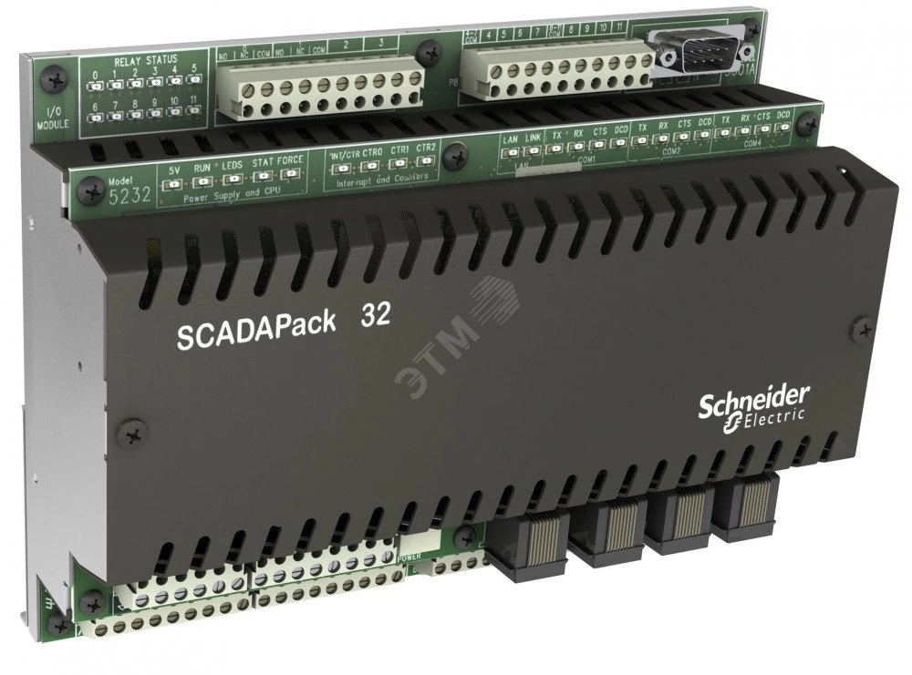 Вычислитель SCADAPack 32 RTU,2 Run/GT,IEC61131, 24B,Реле