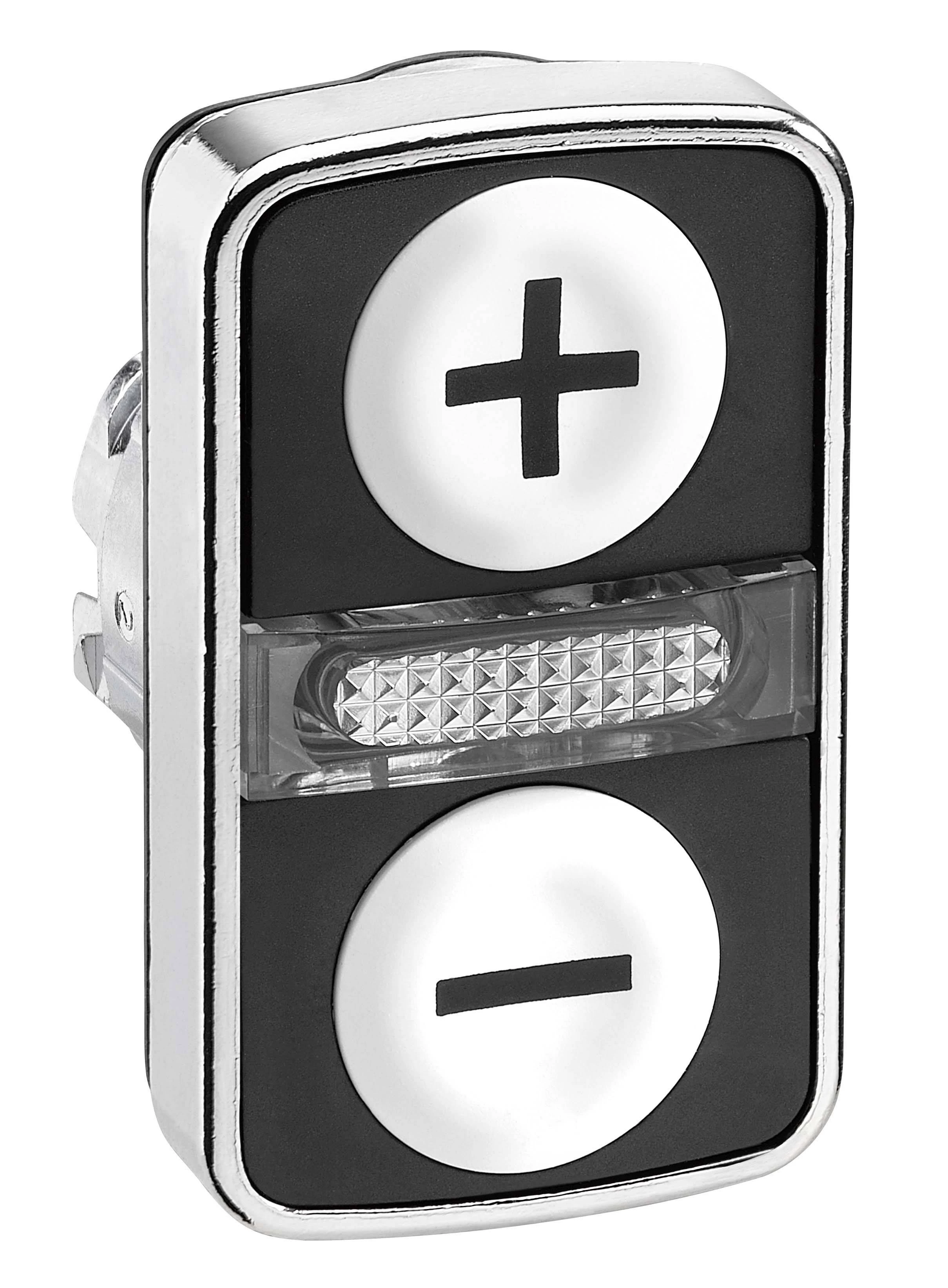 ГОЛОВКА КНОПКИ ДВОЙНАЯ С МАРКИРОВК + LED ZB4BW7A1715