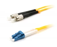 Патч-корд оптический LANMASTER, LSZH, дуплексный, LC/UPC-FC/UPC, SM, 20 м