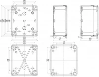 ПЛАСТ.КОРОБКА 192x164x87 PK-UL IP66