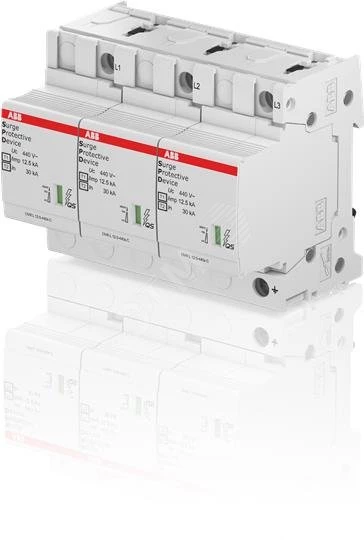 Ограничитель импульсных перенапряжений УЗИП OVR T1-T2 3L 12,5-440s P QS ABB 2CTB815710R4700