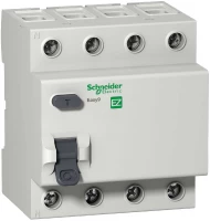 УЗО четырехполюсное EASY 9 (УЗО) 4П 63А 300мА AC 230В =S=