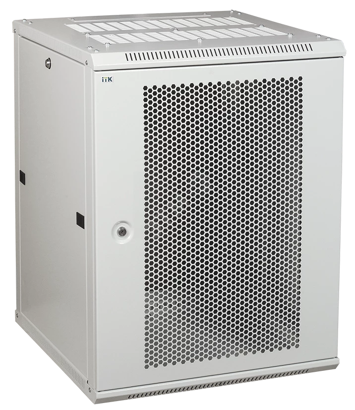 ITK Шкаф LINEA W 18U 600x600 мм дверь перфорированная, RAL7035